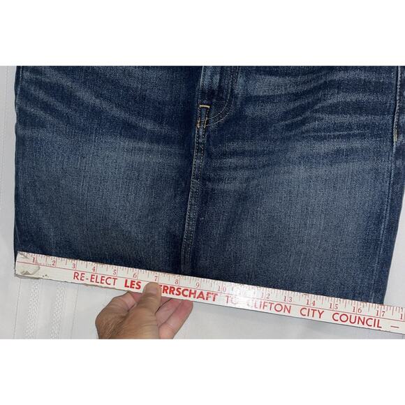 Polo Boho Western Denim Skirt Short Mini Dark Wash Size 4, Waist 30” Length 15” - Picture 5 of 11